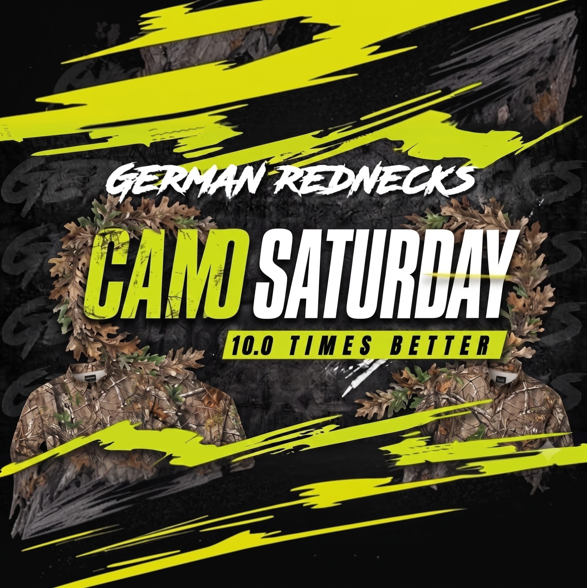 Camo Saturday Banner der German Rednecks